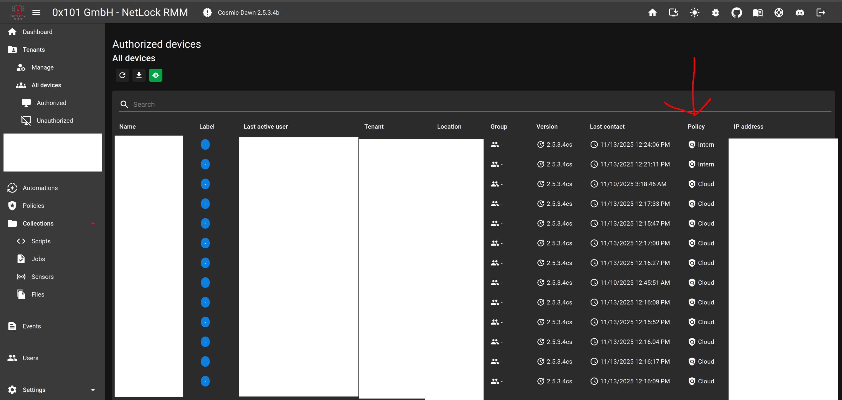Policy Assignment Verification