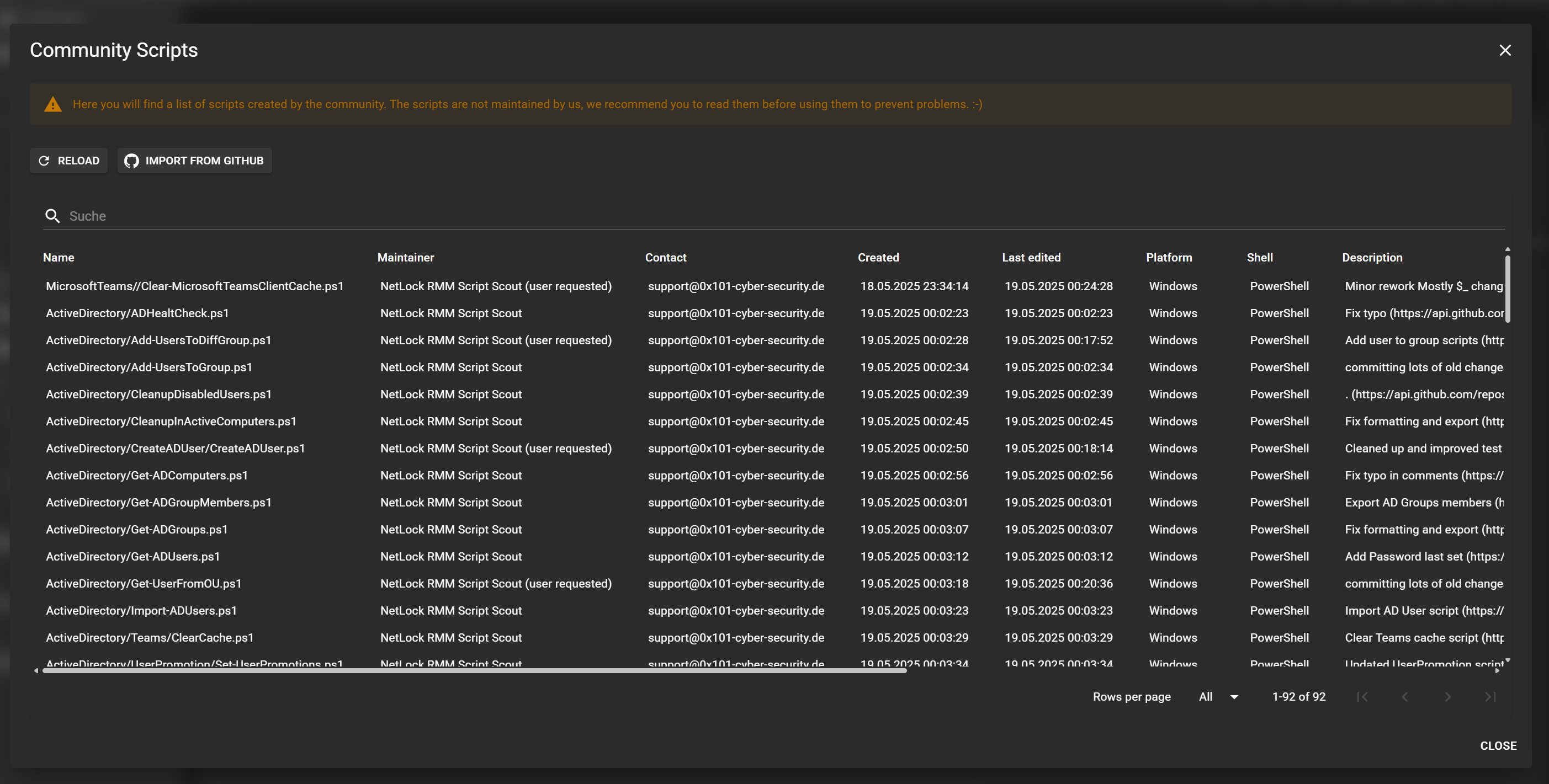 Community Scripts Overview