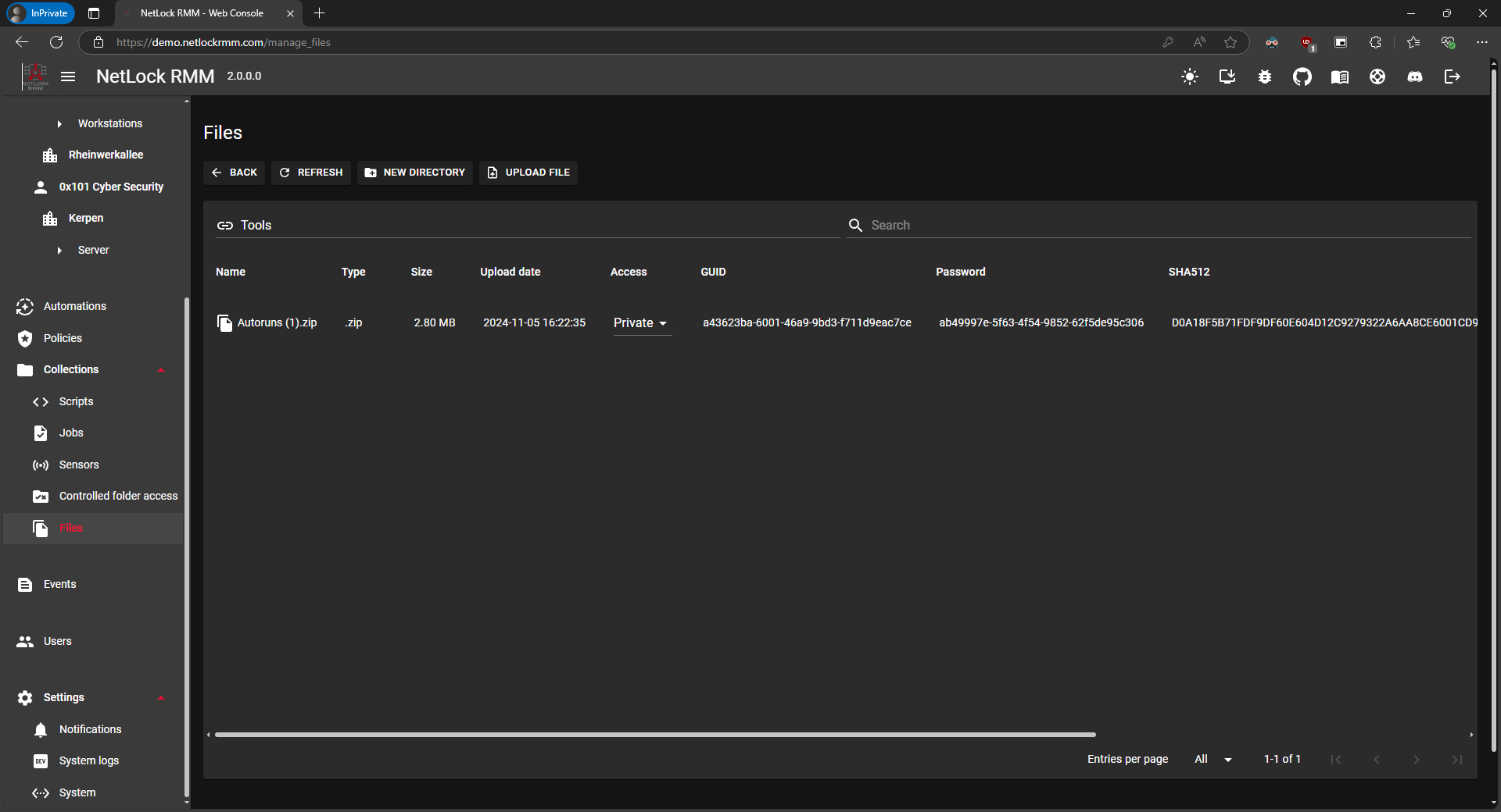 NetLock RMM File Server Interface