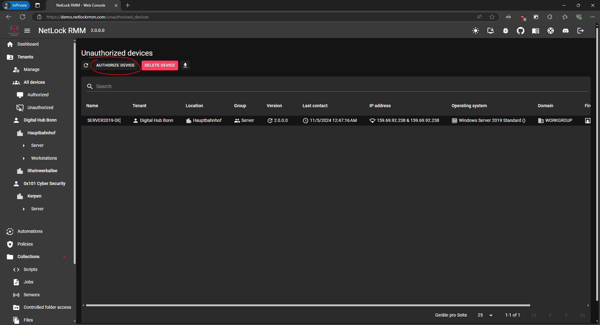 Unauthorized Devices